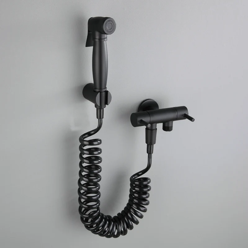 All black copper suit one into two out pressurization toilet flushing toilet gun used by spray washer clean body woman
All black copper suit one into two out pressurization toilet flushing toilet gun used by spray washer clean body woman