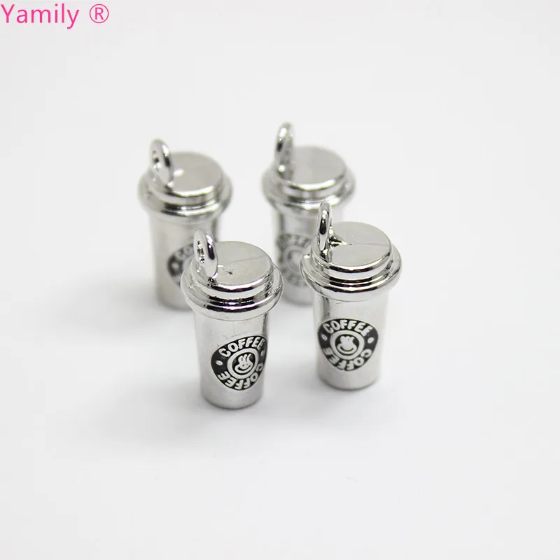 

8pcs-- 10x16mm coffee cup charms/ 3D Coffee Cup Charm pendant for DIY Bracelet Necklace Diy Jewelry For Coffee Maker