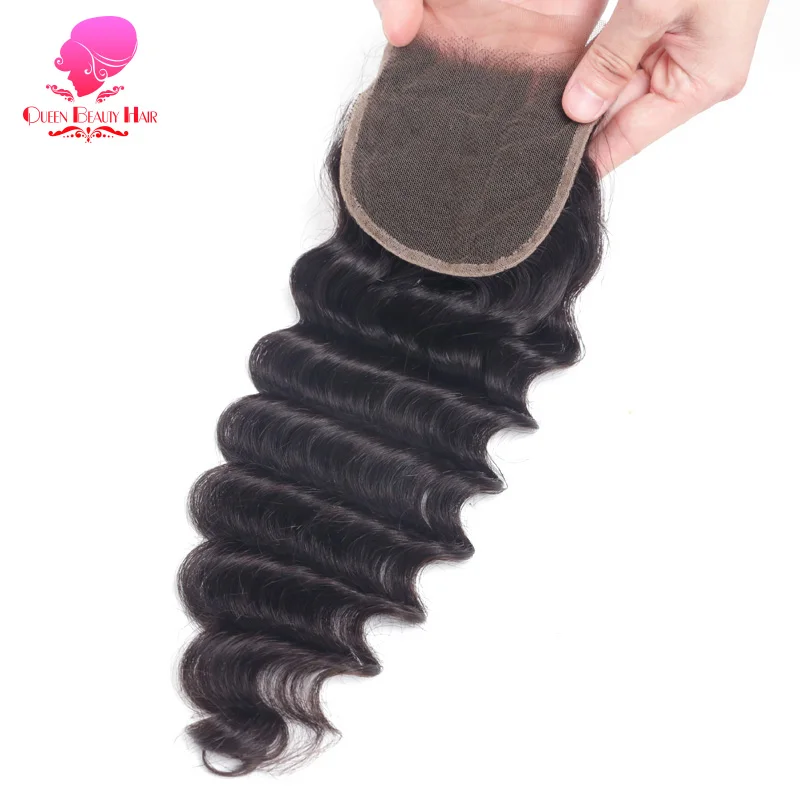 QUEEN BEAUTY Brazilian Loose Deep Wave Closure 8 -20 Inch Natural Color 4*4 Free Middle Part Remy Human Hair Weave Closure Piece
QUEEN BEAUTY Brazilian Loose Deep Wave Closure 8 -20 Inch Natural Color 4*4 Free Middle Part Remy Human Hair Weave Closure Piece