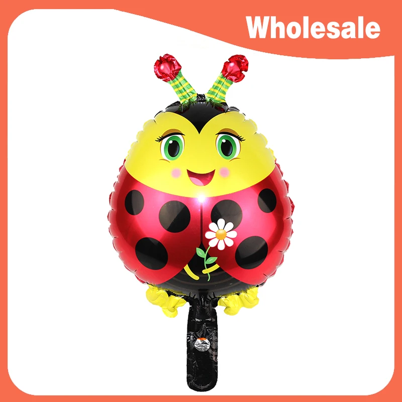 Wholesale! 24.7*41cm Mini Ladybug Foil Balloon Small Size Inflatable Cartoon Ladybird Air Balloon Kids Birthday Party Decoration
Wholesale! 24.7*41cm Mini Ladybug Foil Balloon Small Size Inflatable Cartoon Ladybird Air Balloon Kids Birthday Party Decoration