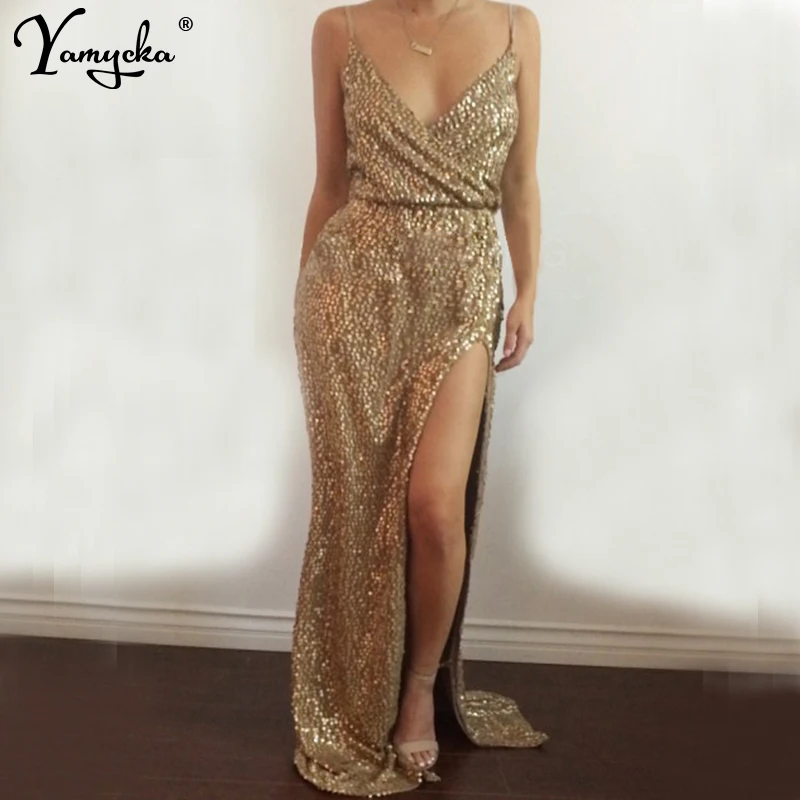 Sexy V Neck Maxi Long Sequins Summer Dress Women Sleeveless Off Shoulder Dress Christmas luxury Nightclub Party Dresses Vestidos
Sexy V Neck Maxi Long Sequins Summer Dress Women Sleeveless Off Shoulder Dress Christmas luxury Nightclub Party Dresses Vestidos