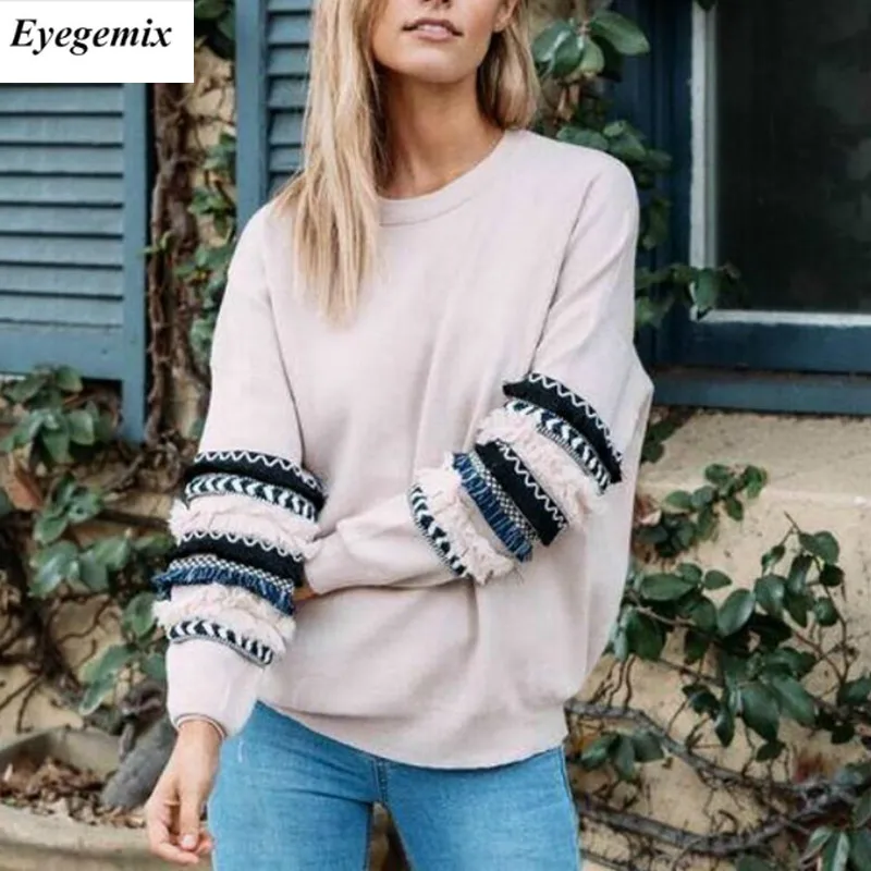Spring Autumn Streetwear 2019 Long Sleeve O-Neck Women Sweatshirts Loose Pink Tops Patchwork Pullover Sweatshirt Women Clothes
Spring Autumn Streetwear 2019 Long Sleeve O-Neck Women Sweatshirts Loose Pink Tops Patchwork Pullover Sweatshirt Women Clothes