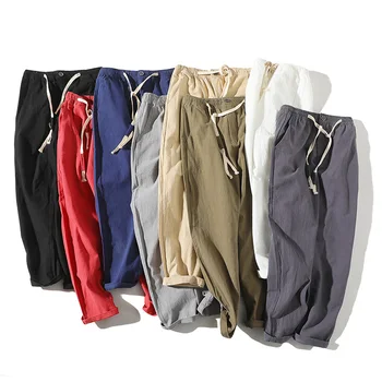 NiceNew High Quality Men Summer Casual Pants Natural Cotton Linen Trousers White Linen Elastic Waist Straight Man Pants
NiceNew High Quality Men Summer Casual Pants Natural Cotton Linen Trousers White Linen Elastic Waist Straight Man Pants