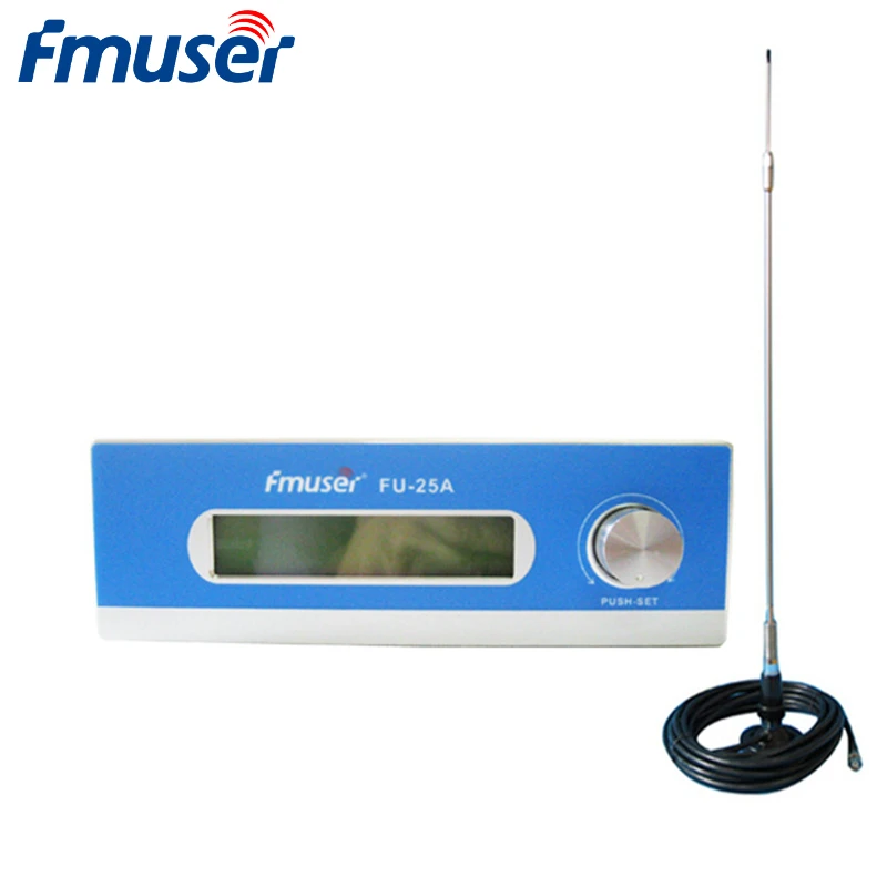 FMUSER FU-25A 25W Low Power Long Range FM Transmitter Broadcast For Samll FM Radio Station+CA200 Car Sucker FM Antenna CZH-T251
FMUSER FU-25A 25W Low Power Long Range FM Transmitter Broadcast For Samll FM Radio Station+CA200 Car Sucker FM Antenna CZH-T251