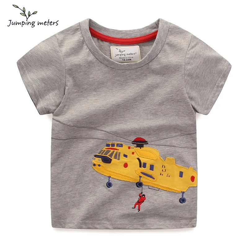 JUMPING METERS Helicopter print cotton saft boys t shirt o neck short sleeve children tops 2019 spring summer fashion kids tees
JUMPING METERS Helicopter print cotton saft boys t shirt o neck short sleeve children tops 2019 spring summer fashion kids tees