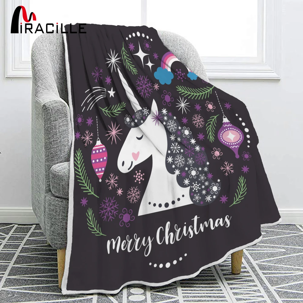 Miracille Colorful Unicorn Print Flannel Blanket Soft Comfortable Bed throw blankets Elegant Suitable For Children
Miracille Colorful Unicorn Print Flannel Blanket Soft Comfortable Bed throw blankets Elegant Suitable For Children