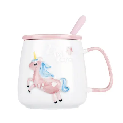 Unicorn Mug 380ml Rainbow Horse Unicorn Cups Cuteness 3D Unicorn thermomug Ceramic Coffee Mug thermal Tea mug with a Lid Spoon
Unicorn Mug 380ml Rainbow Horse Unicorn Cups Cuteness 3D Unicorn thermomug Ceramic Coffee Mug thermal Tea mug with a Lid Spoon