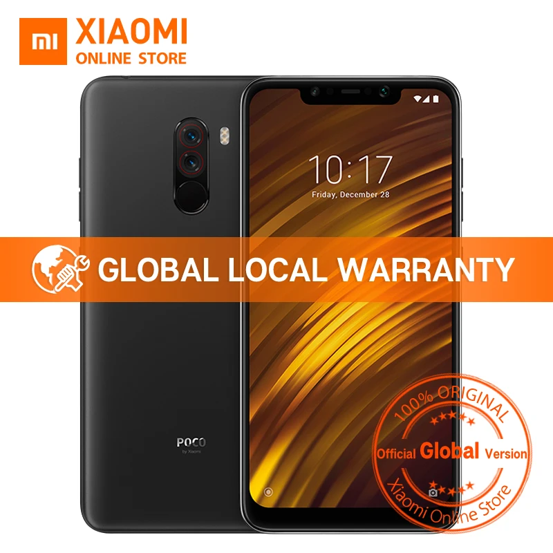 Global Version Xiaomi POCOPHONE F1 POCO F1 6GB 64GB Snapdragon 845 6.18″ Full Screen AI Dual Camera 4000mAh Smartphone