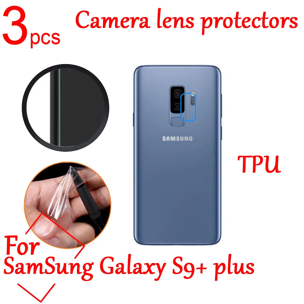 Фото 3pcs Ultra Clear anti-Explosion TPU Soft Camera Len Protectors Film Cover For Samsung Galaxy S9 + plus Note 8 Protective | Мобильные
