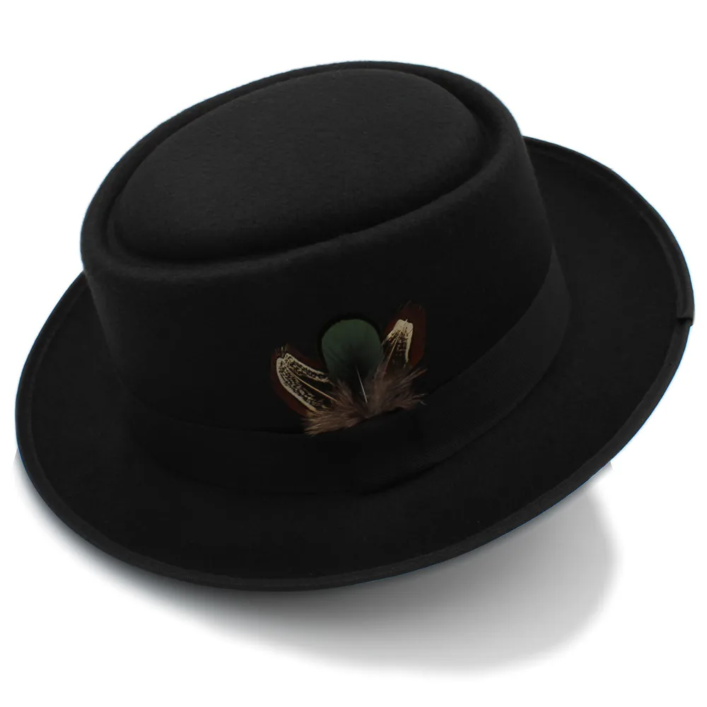 Women Men Autumn Felt Pork Pie Hat for Lad Crushable Hat BREAKING BAD Hat Walter Dad Winter Retro Fedora Hat
Women Men Autumn Felt Pork Pie Hat for Lad Crushable Hat BREAKING BAD Hat Walter Dad Winter Retro Fedora Hat