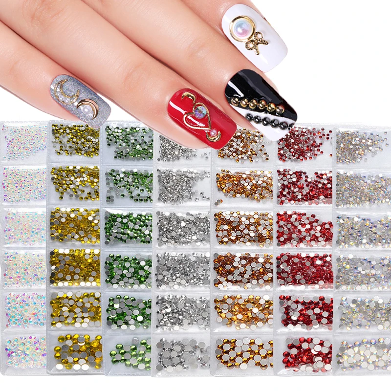 SS3~SS10 Nail Rhinestone AB Color Crystal Mini Flat Back Gold Metal Rivet Studs Mixed Size Nail Art Decorations Design
SS3~SS10 Nail Rhinestone AB Color Crystal Mini Flat Back Gold Metal Rivet Studs Mixed Size Nail Art Decorations Design