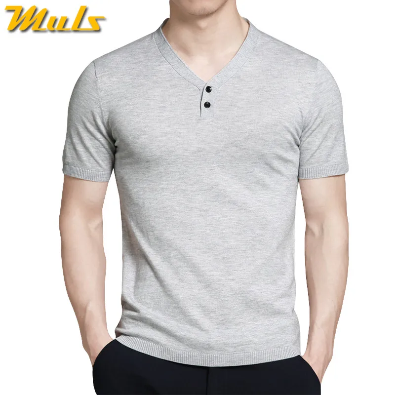 MuLs Brand V-Neck Men Knitted Sweater T Shirts Summer Short Male T-Shirts Men Plus Size 4XL Tshirt Boy Clothing 2018 New Arrival
MuLs Brand V-Neck Men Knitted Sweater T Shirts Summer Short Male T-Shirts Men Plus Size 4XL Tshirt Boy Clothing 2018 New Arrival