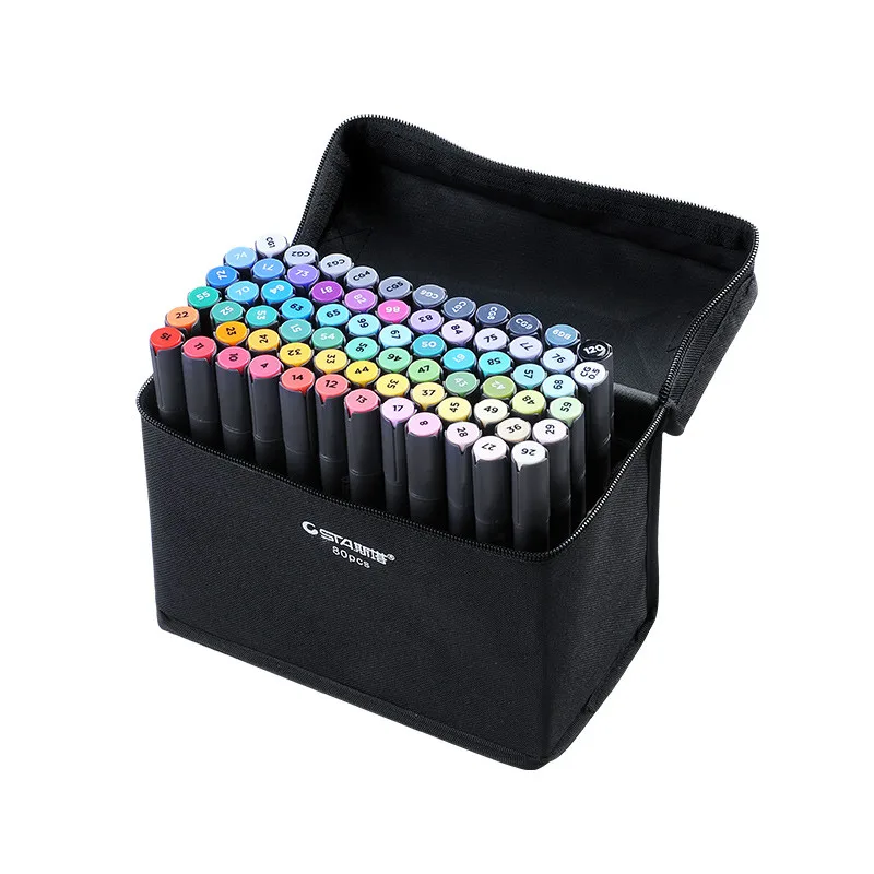 Hand-painted design Marker Pen Dual Tip Brush Fine Tip Alcohol Oil Sketch Marker 80 Color Hand Painting Manga Drawing Design set
Hand-painted design Marker Pen Dual Tip Brush Fine Tip Alcohol Oil Sketch Marker 80 Color Hand Painting Manga Drawing Design set