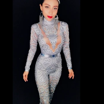 2019 New Fahsion Silver Long Sleeve Beads Sexy Summer Mesh Jumpsuit Backless Sequin Bodyocn Celebrity Evening Clubwear Wholesale
2019 New Fahsion Silver Long Sleeve Beads Sexy Summer Mesh Jumpsuit Backless Sequin Bodyocn Celebrity Evening Clubwear Wholesale