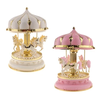 2pcs Merry-Go-Round Resin Music Box Decor Carousel horse Music Box Christmas Wedding Birthday Gift
2pcs Merry-Go-Round Resin Music Box Decor Carousel horse Music Box Christmas Wedding Birthday Gift