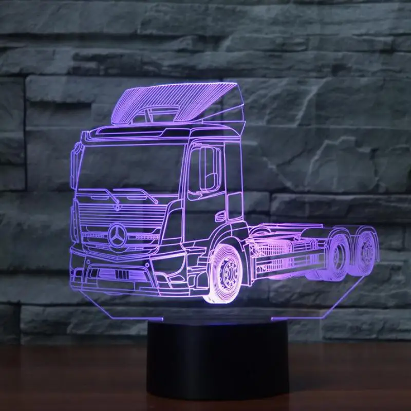 Semi trailer 7 color change 3d Lamp Touch Visual Remote Control Gradual Led Nightlight Christmas Gift Children's Toys
Semi trailer 7 color change 3d Lamp Touch Visual Remote Control Gradual Led Nightlight Christmas Gift Children's Toys