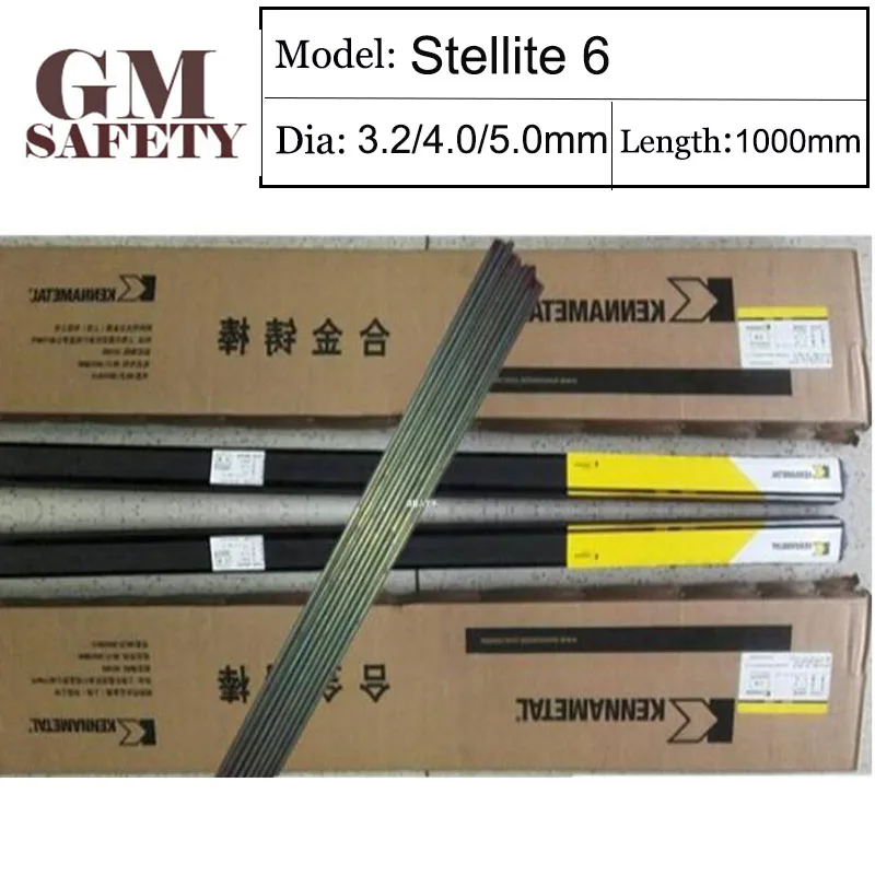 Welding Rod Stellite 6 Cobalt-based Surfacing Welding Rod Co106 3.2/4.0/5.0mm Length of 1000mm 1KG/Pack T0712
Welding Rod Stellite 6 Cobalt-based Surfacing Welding Rod Co106 3.2/4.0/5.0mm Length of 1000mm 1KG/Pack T0712