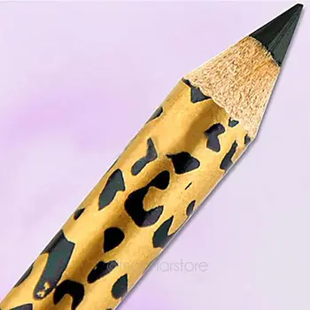 1Pc Brand New Waterproof Leopard Eyeliner Pencil Eyebrow Liquid Pen Cosmestic Tools Makeup Gel Accessories Black Color