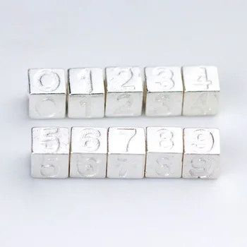 925 Sterling Silver Number Square Spacer Beads 6mm Handmade Bracelets Gift Charm Silver Beads DIY Fine Jewelry Making Findings
925 Sterling Silver Number Square Spacer Beads 6mm Handmade Bracelets Gift Charm Silver Beads DIY Fine Jewelry Making Findings