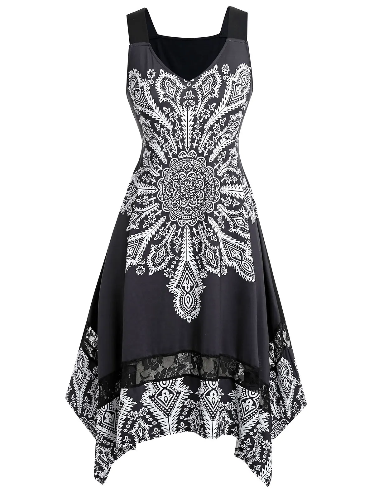 ROSEGAL Plus Size Printed V Neck Sleeveless Asymmetrical Color Block Dress Knee Length Casual Summer Oversized Dress 5XL
ROSEGAL Plus Size Printed V Neck Sleeveless Asymmetrical Color Block Dress Knee Length Casual Summer Oversized Dress 5XL