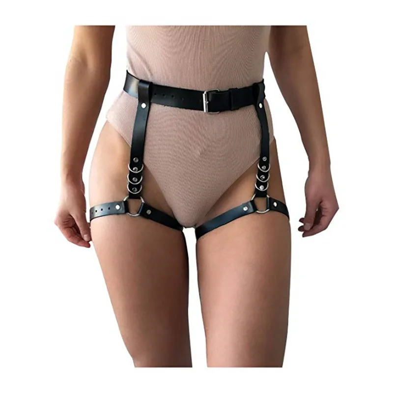 Harajuku Lingerie Sexy Hot Erotic Harness Belts Bondage Lingerie Suspender Belt Gothic Punk Style Pu Leather Harness Leg belt
Harajuku Lingerie Sexy Hot Erotic Harness Belts Bondage Lingerie Suspender Belt Gothic Punk Style Pu Leather Harness Leg belt