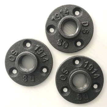 5Pcs 1/2" 3/4" Black Decorative Malleable Iron Floor/Wall Flange Malleable Cast Iron Pipe Fittings BSP Threaded Hole
5Pcs 1/2" 3/4" Black Decorative Malleable Iron Floor/Wall Flange Malleable Cast Iron Pipe Fittings BSP Threaded Hole