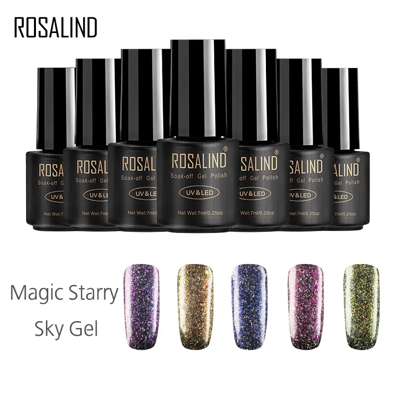 ROSALIND Gel 1S Gel Nail Lacquer Magic Starry Sky Shiny Nail Art Manicure UV LED Semi permanent Soak off Nail Gel Varnish
ROSALIND Gel 1S Gel Nail Lacquer Magic Starry Sky Shiny Nail Art Manicure UV LED Semi permanent Soak off Nail Gel Varnish