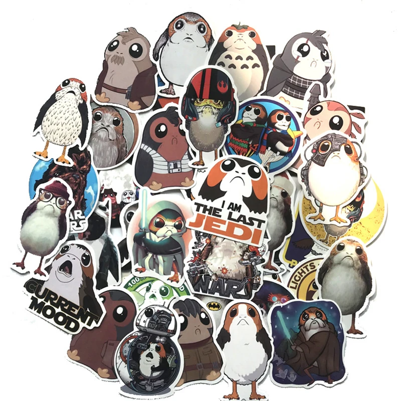 40pcs Movie Anime Porg Bird Funny Cartoon Cute Sticker Decal For Car Laptop Bicycle Motorcycle Notebook Waterproof Sticker F3
40pcs Movie Anime Porg Bird Funny Cartoon Cute Sticker Decal For Car Laptop Bicycle Motorcycle Notebook Waterproof Sticker F3
