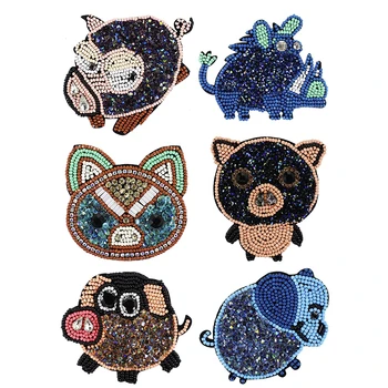Handmade Beaded Pig Patches Crystal Motifs Rhinestones Badges Clothes Bags Shoes Decorated Applique Sewing Accessories
Handmade Beaded Pig Patches Crystal Motifs Rhinestones Badges Clothes Bags Shoes Decorated Applique Sewing Accessories