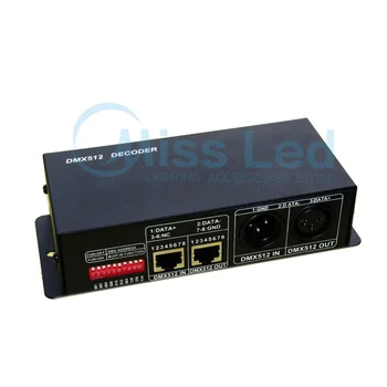 RGBW 4CH DMX512 Controller LED DMX Controller 4Channels x 4A DC12-24V for strip light
RGBW 4CH DMX512 Controller LED DMX Controller 4Channels x 4A DC12-24V for strip light