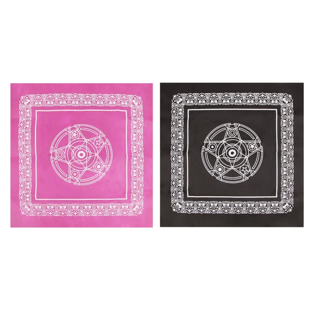 49x49cm Pentacle Tarot Tablecloth Non-Woven Playing Cards Board Game Textiles 
49x49cm Pentacle Tarot Tablecloth Non-Woven Playing Cards Board Game Textiles