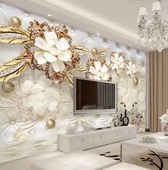 Custom Photo Wallpaper 3D Fresco Wall paper Sticker 3d Luxury Gold White Flower Soft Bag Globe Jewelry TV Background
Custom Photo Wallpaper 3D Fresco Wall paper Sticker 3d Luxury Gold White Flower Soft Bag Globe Jewelry TV Background