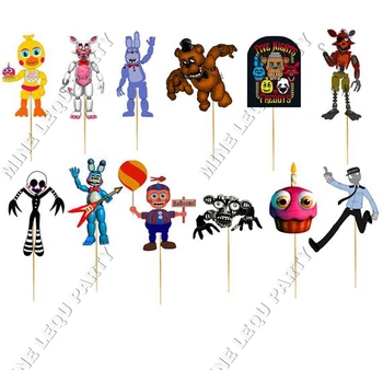 12pcs/lot Five Nights At Freddy'S Cake Topper Birthday Five Nights theme Party Cake Topper Cake Decoration Baby Shower Party Su
12pcs/lot Five Nights At Freddy'S Cake Topper Birthday Five Nights theme Party Cake Topper Cake Decoration Baby Shower Party Su