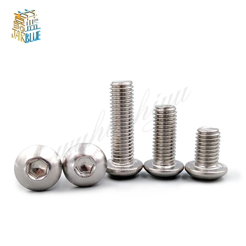 (10 pc/lot) M5,M6,M8 *L =8~50mm ISO7380 Stainless Steel A2 Hex socket button head cap toy screw
(10 pc/lot) M5,M6,M8 *L =8~50mm ISO7380 Stainless Steel A2 Hex socket button head cap toy screw