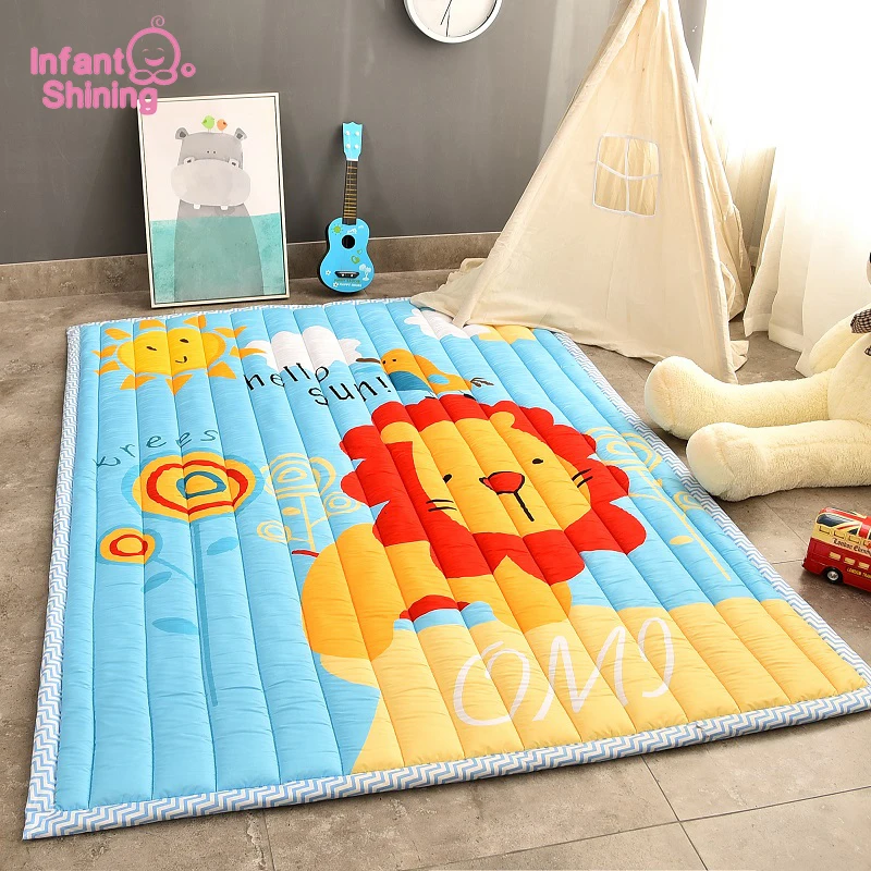 Infant Shining Mats Folding Baby Play Mats 140X195CM Cotton Carpet Children Game Blanket Non-slip Machine Washable Rugs
Infant Shining Mats Folding Baby Play Mats 140X195CM Cotton Carpet Children Game Blanket Non-slip Machine Washable Rugs