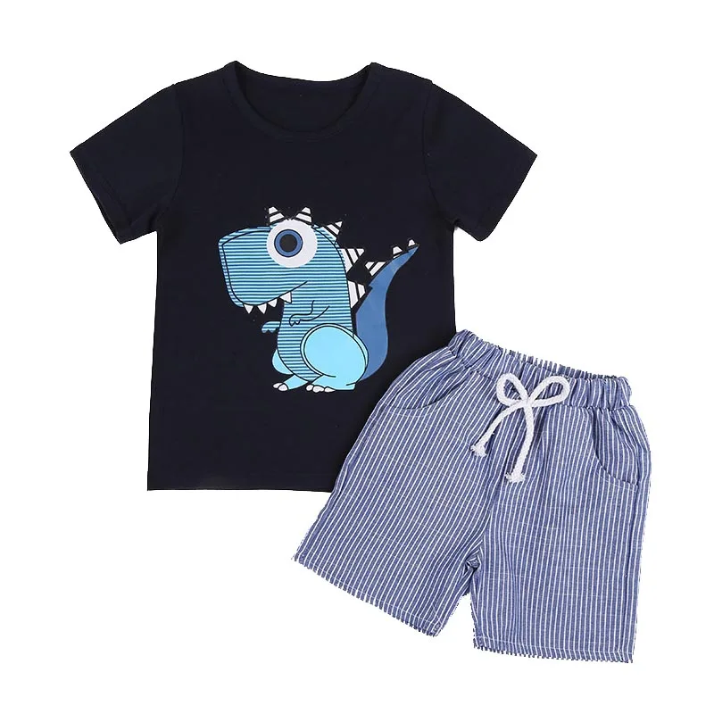 Фото Одежда для маленьких мальчиков летняя брендовая одежда младенцев футболки с
