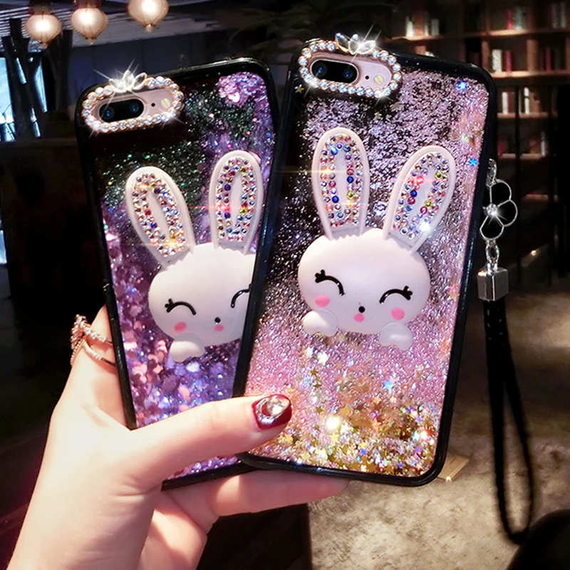 Quicksand Dynamic Liquid Phone Case for iphone XS Max Case Cover Diamond Rabbit Case for iphone 8 7 6 6s Plus Bracket Phone Case
Quicksand Dynamic Liquid Phone Case for iphone XS Max Case Cover Diamond Rabbit Case for iphone 8 7 6 6s Plus Bracket Phone Case
