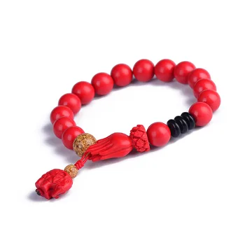Wholesale Red Natural Cinnabar Bracelets 10mm Bead Bergamot lotus elephant Bracelet Soothe Nerves Evil Spirits for Women Jewelry
Wholesale Red Natural Cinnabar Bracelets 10mm Bead Bergamot lotus elephant Bracelet Soothe Nerves Evil Spirits for Women Jewelry