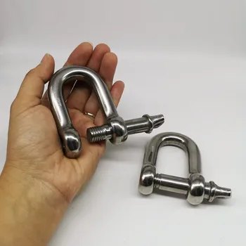 14mm ,2pcs stainless steel 304 D-dee type shackle , High quality shackle 
14mm ,2pcs stainless steel 304 D-dee type shackle , High quality shackle