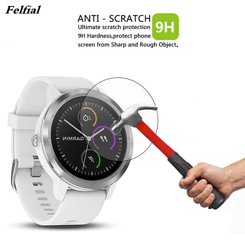 Felfial NEW 9H 2.5D Anti-Scratch Bubble-Free Clear Tempered Glass Screen Protector Guard Film For Garmin Vivoactive 3
Felfial NEW 9H 2.5D Anti-Scratch Bubble-Free Clear Tempered Glass Screen Protector Guard Film For Garmin Vivoactive 3