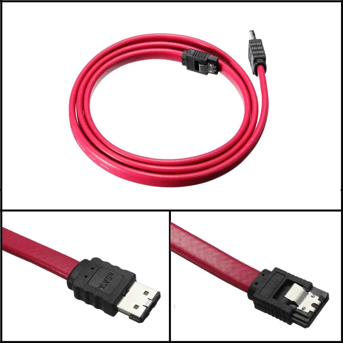 1M/3Ft External Shielded Serial ATA Cable Lead Converter Adapter High-Speed Transmission USB Extension Wire With Magnetic Ring
1M/3Ft External Shielded Serial ATA Cable Lead Converter Adapter High-Speed Transmission USB Extension Wire With Magnetic Ring
