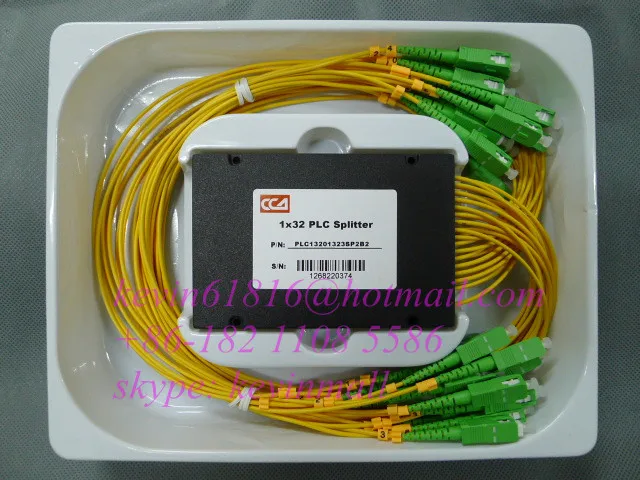 1*32 CATV Fiber Optic PLC Splitter pigtail, singlemode, with SC/APC connector for FTTH,1x32 ODN box module
1*32 CATV Fiber Optic PLC Splitter pigtail, singlemode, with SC/APC connector for FTTH,1x32 ODN box module