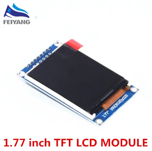 1pcs 1.77 inch TFT LCD screen 128*160 1.77 TFTSPI TFT color screen module serial port module
1pcs 1.77 inch TFT LCD screen 128*160 1.77 TFTSPI TFT color screen module serial port module