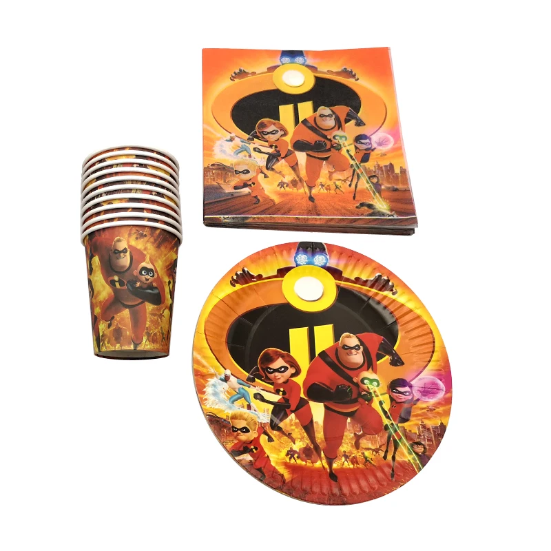 60PCS/PACK Boys Favors Incredibles Design Napkins Dishes Glasses Baby Shower Decoration Tableware Birthday Party Cups Plates
60PCS/PACK Boys Favors Incredibles Design Napkins Dishes Glasses Baby Shower Decoration Tableware Birthday Party Cups Plates