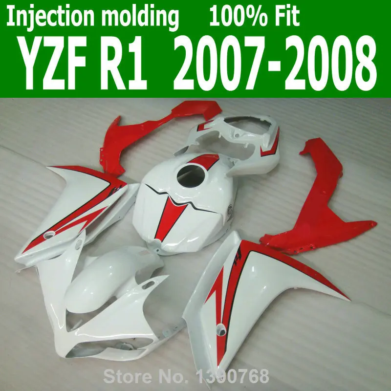 Free custom Fairings For YAMAHA YZF R1 07 2007 08 ( Red line & white ) Injection mold Fairing kit CQ112
Free custom Fairings For YAMAHA YZF R1 07 2007 08 ( Red line & white ) Injection mold Fairing kit CQ112