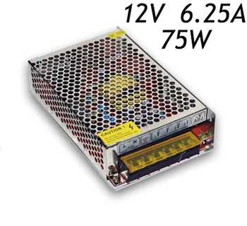 36Pcs/lot Best Quality 12V 6.25A 75W Switching Power Supply Driver for LED Strip AC220 240V To DC DHL
36Pcs/lot Best Quality 12V 6.25A 75W Switching Power Supply Driver for LED Strip AC220 240V To DC DHL