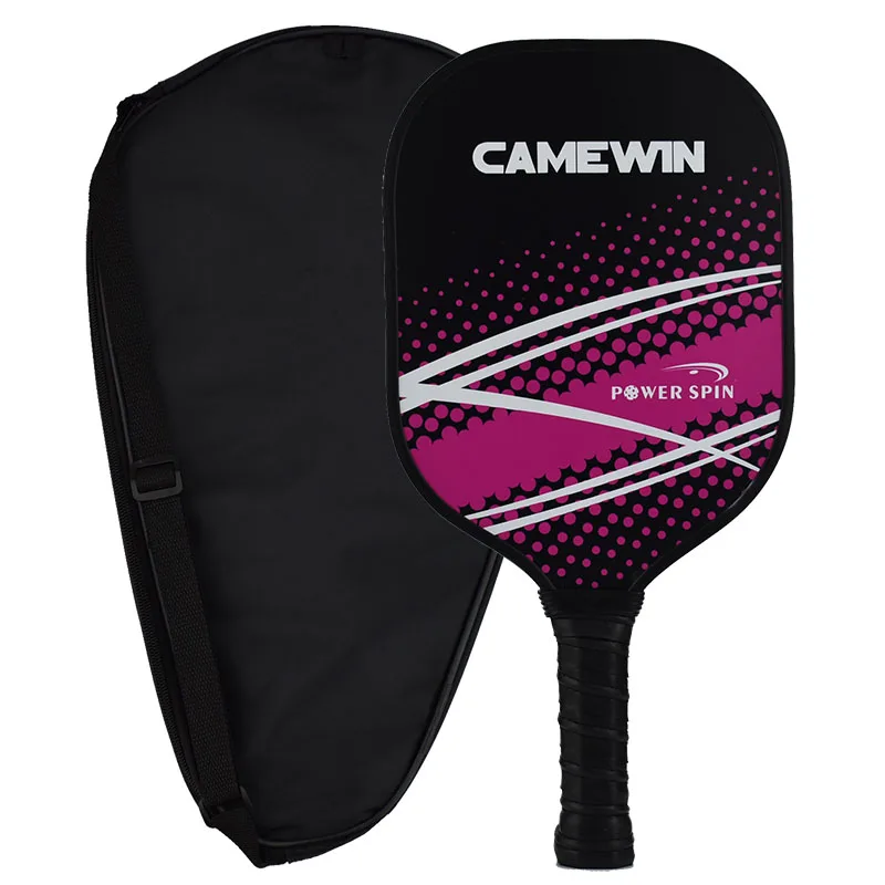 

Pickleball Paddle Graphite Face Polymer Honeycomb Core Ultra Cushion Grip Low Profile Edge Guard