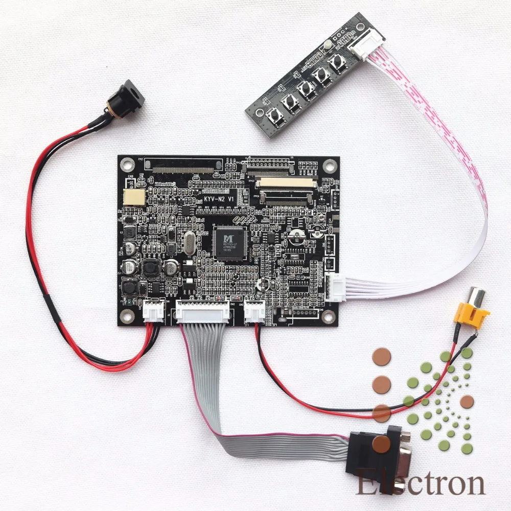VGA AV Lcd Controller board KYV-N2 V1 work for 7inch AT070TN90 AT070TN90 AT070TN93 800x480 50Pin LCD panel
VGA AV Lcd Controller board KYV-N2 V1 work for 7inch AT070TN90 AT070TN90 AT070TN93 800x480 50Pin LCD panel