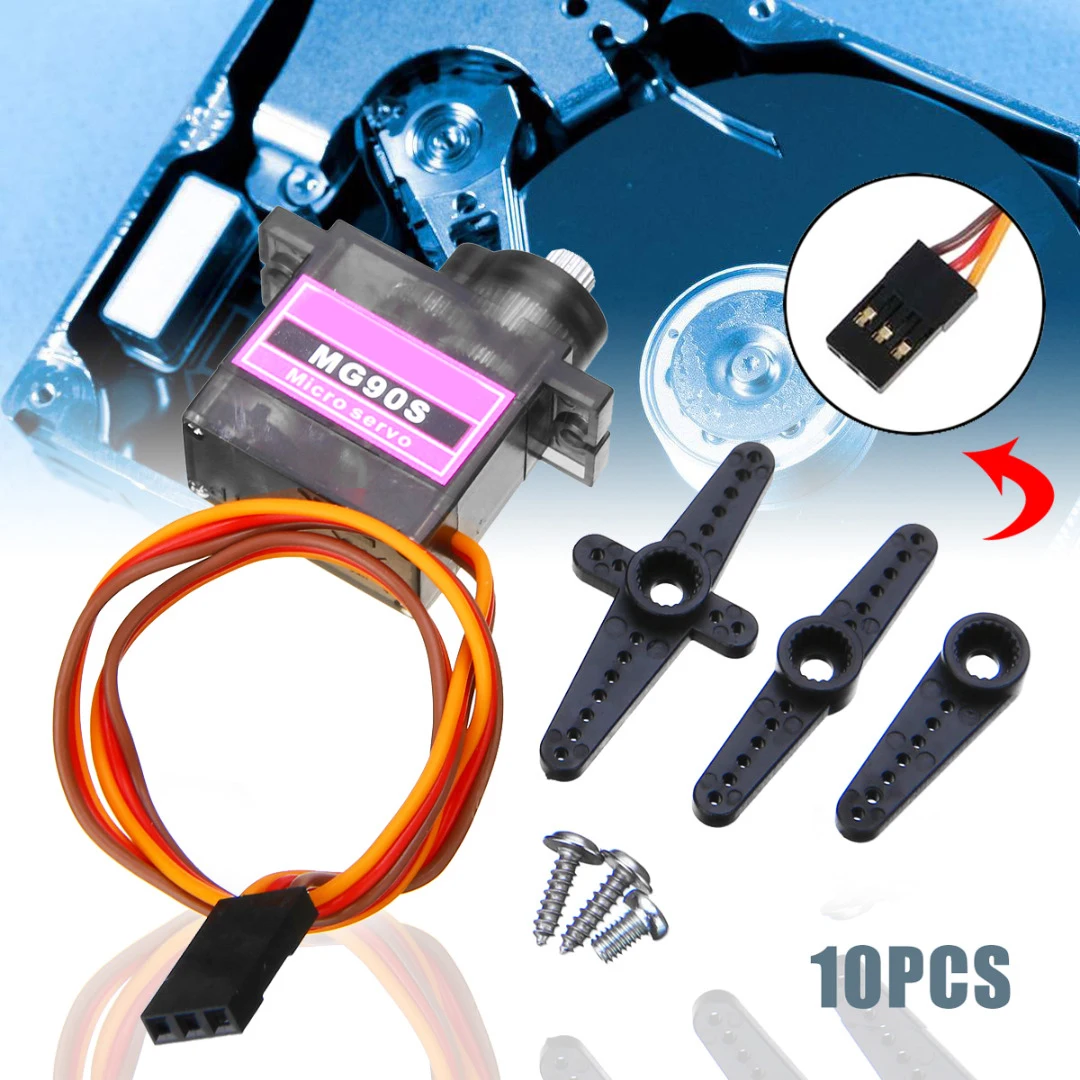 New MG90S Servo Metal Gears MG90S Digital Micro Servo Motor Metal Gear For RC Helicopter Car Airplane