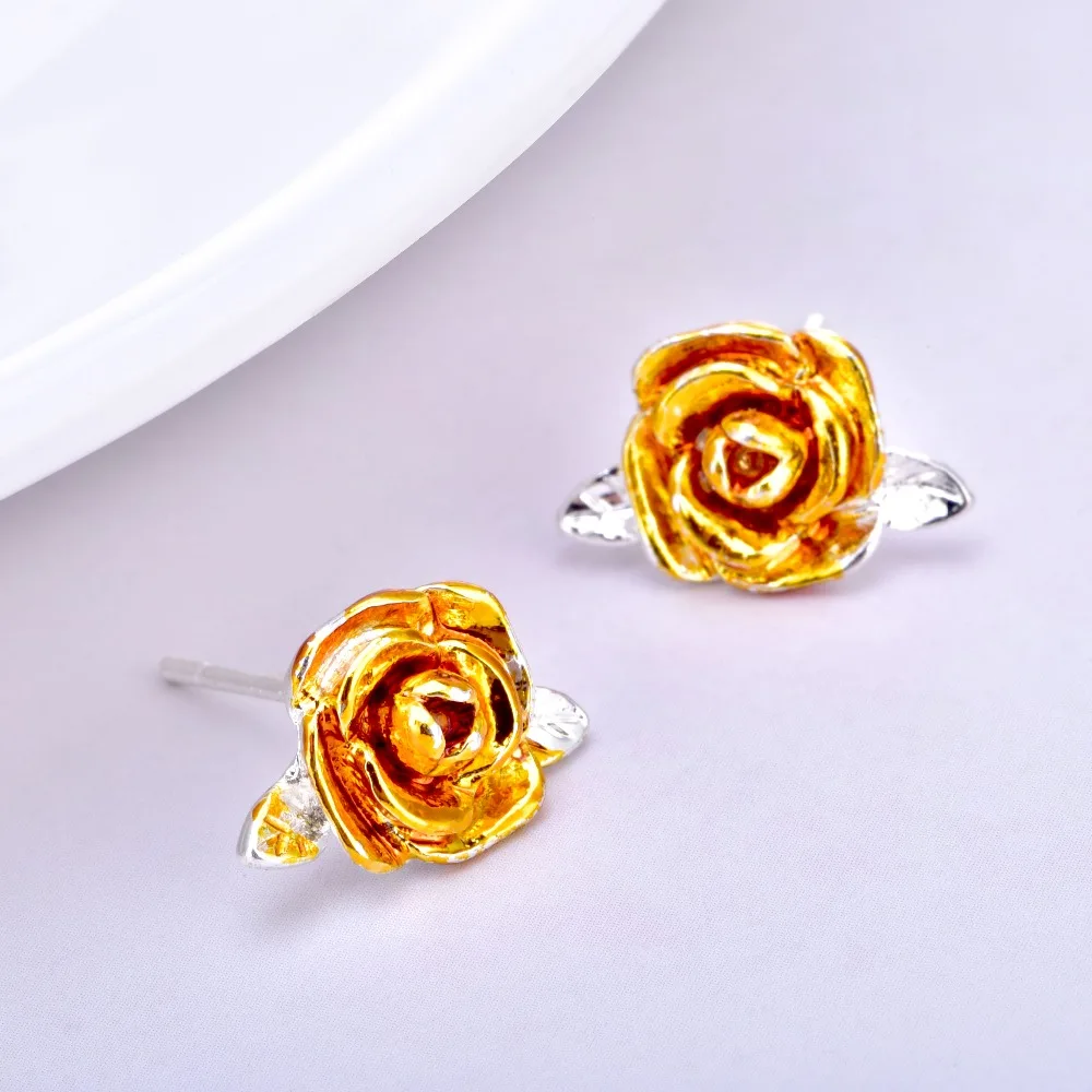 Josbores New Elegant Cute Color Rose Flower Stud Earrings for Women Alloy Romantic Delicate Earrings Ear Cuff Jewelry Gift
Josbores New Elegant Cute Color Rose Flower Stud Earrings for Women Alloy Romantic Delicate Earrings Ear Cuff Jewelry Gift